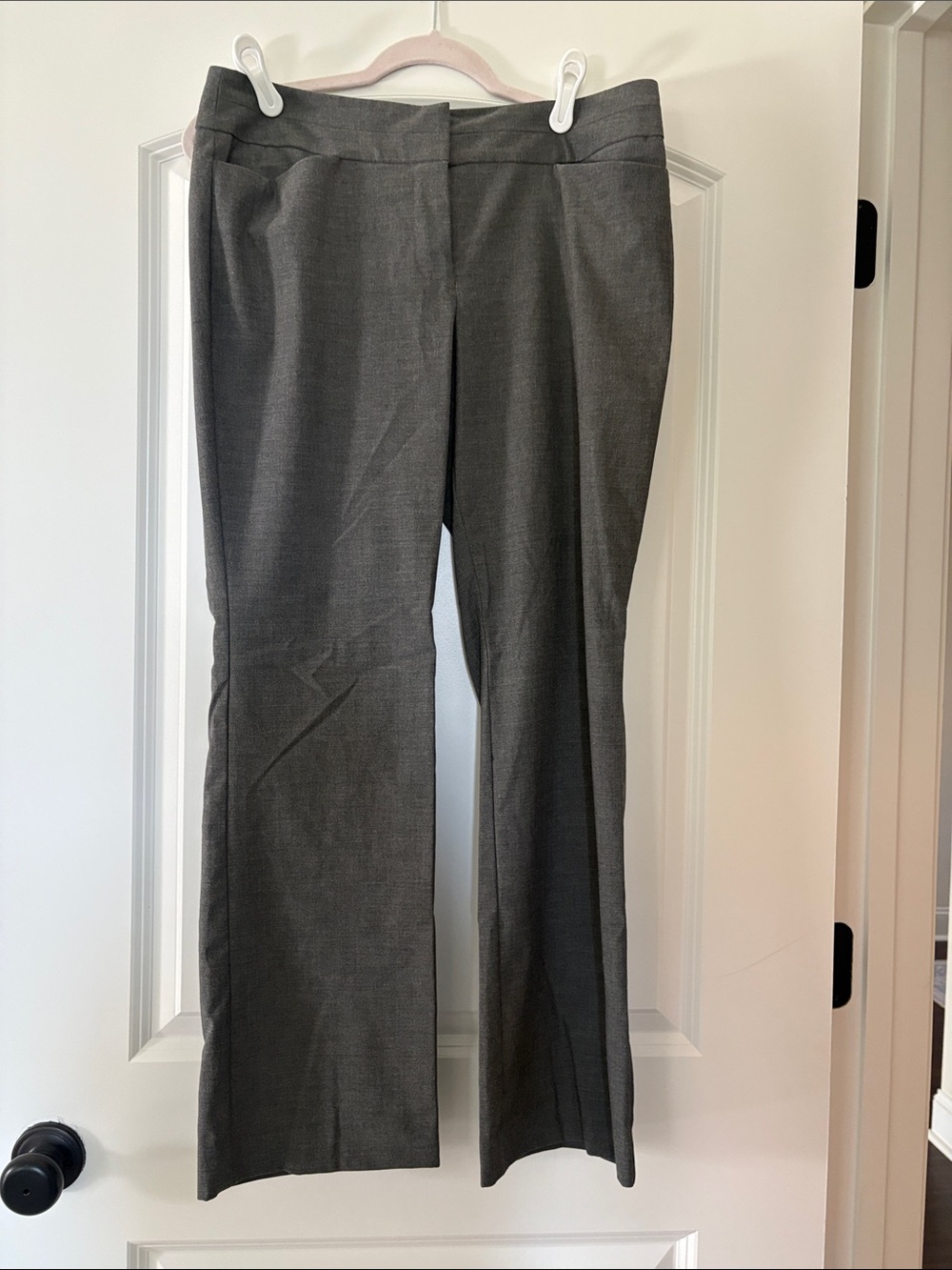 Classic Curvy Dress Pants in Dark Gray